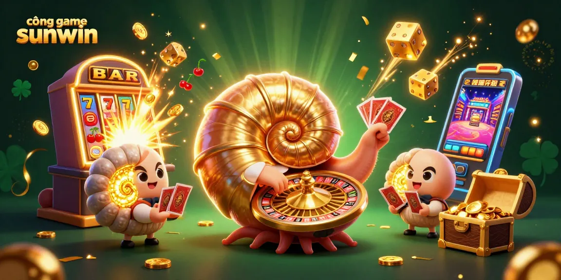 Spin and win big with cổng game sunwin featuring a dynamic 3D casino scene filled with excitement.